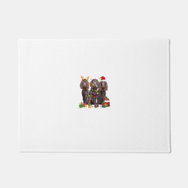 Paillasson Père Noël Boykin Spaniel Dog Gorgeous Reindeer Chr (Devant)