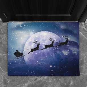 Paillasson Père Noël Sleigh   Imaginaire Galaxy Christmas Nig