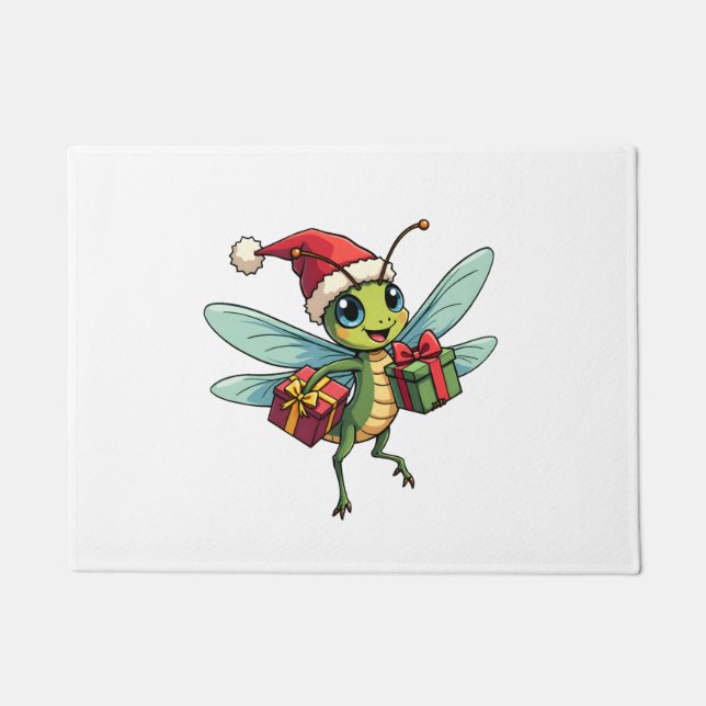 Paillasson Père Noël's Dragonfly Helper (Devant)