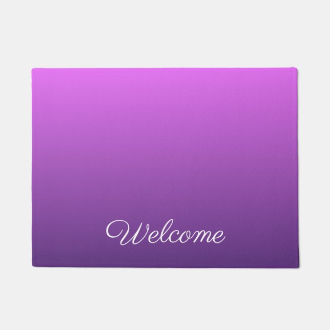 Paillasson Personalisé violet ombre (Devant)