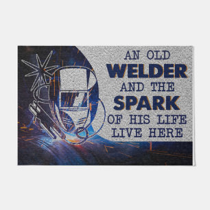 Paillasson Personalized Doormat, An Old Welder and His Spark