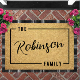 Paillasson Personalized Script Family Name Doormat Custom