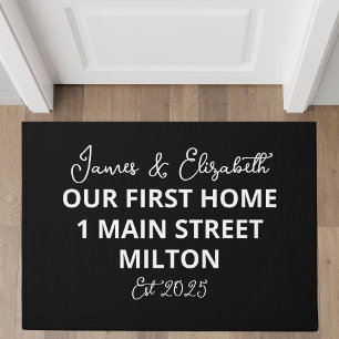 Paillasson Personnalisé Notre Première Adresse Personnalisée