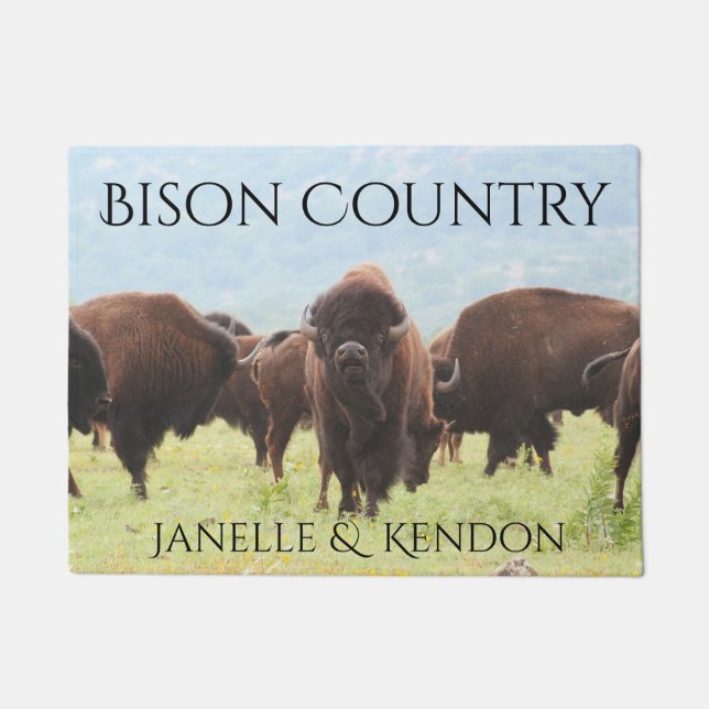 Paillasson Personnalisé "pays de bison " (Devant)