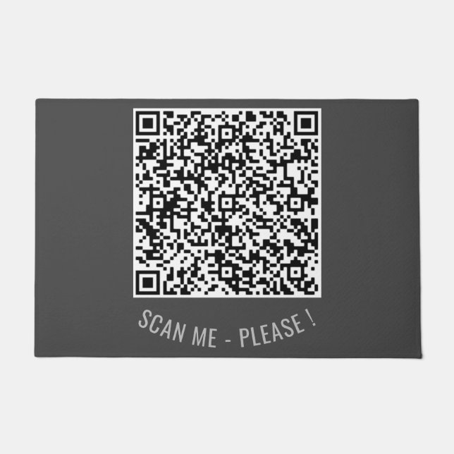 Paillasson Personnalisez votre QR Code Scan Info Format Chois (Devant)
