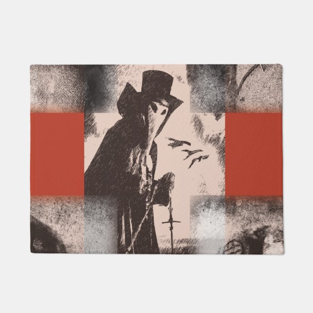 Paillasson Peste Docteur Dr Halloween Door Mat Macabre Dark (Devant)