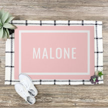 Pétale rose Personnalisé Nom de famille mat