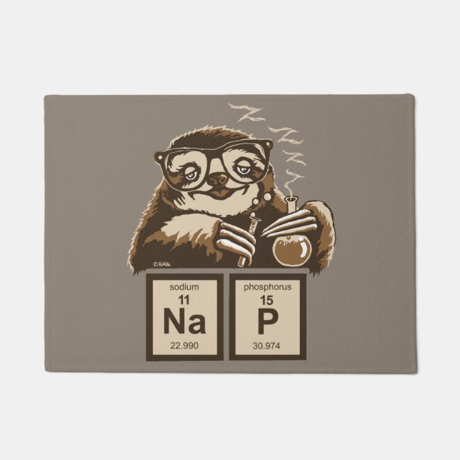 Paillasson Petit somme découvert par paresse de chimie (Devant)