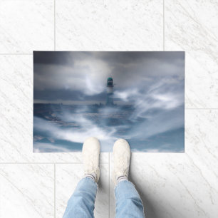 Paillasson Phare dans la tempête - Mer Baltique