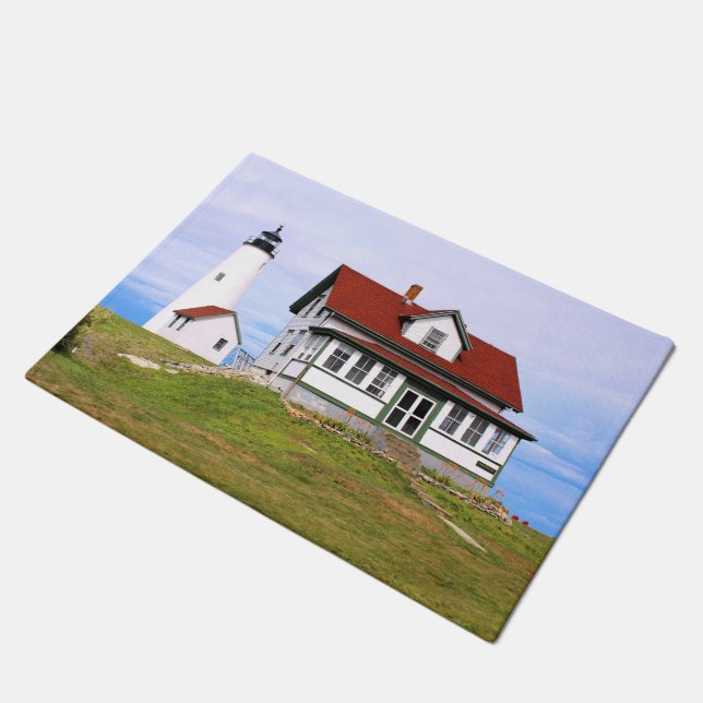 Paillasson Phare de Bakers Island, Massachusetts Porte Mat (Incliné)