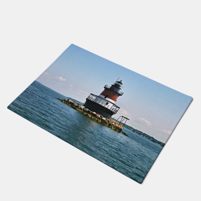 Paillasson Phare de Plum Beach, Rhode Island Door Mat (Incliné)