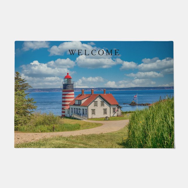 Paillasson Phare de West Quoddy Head, Lubec, Maine (Devant)