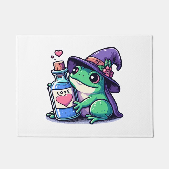 Paillasson philtre d'amour kawaii sorcière (Devant)