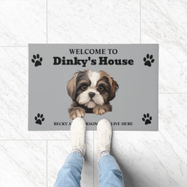 Paillasson Photo de Chien de Cute Shih Tzu