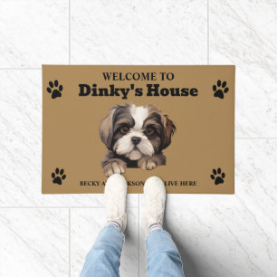 Paillasson Photo de chien Shih Tzu mignon