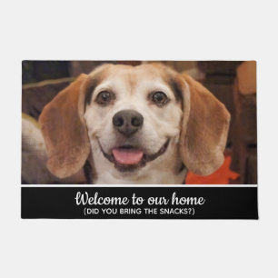 Paillasson Photo Drôle Chien Avez-Vous Apporté Snacks Welco