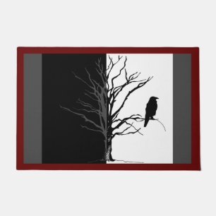 Paillasson Photographie d'oiseau Corbeau ou corbeau