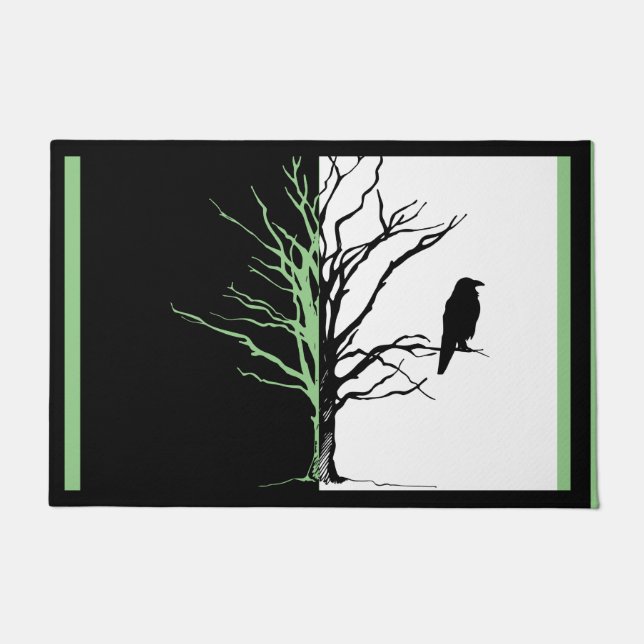 Paillasson Photographie d'oiseau Corbeau ou corbeau (Devant)