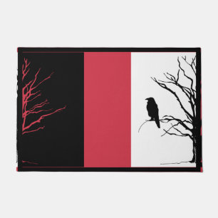 Paillasson Photographie d'oiseau Corbeau ou corbeau