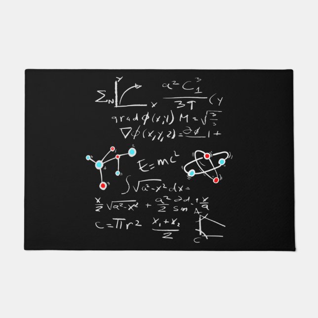 Paillasson Physique Math Formule Professeur Atomes et Mol (Devant)