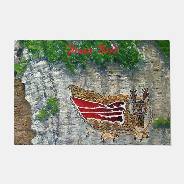 Paillasson Piasa Bird Illinois Légende amérindienne (Devant)
