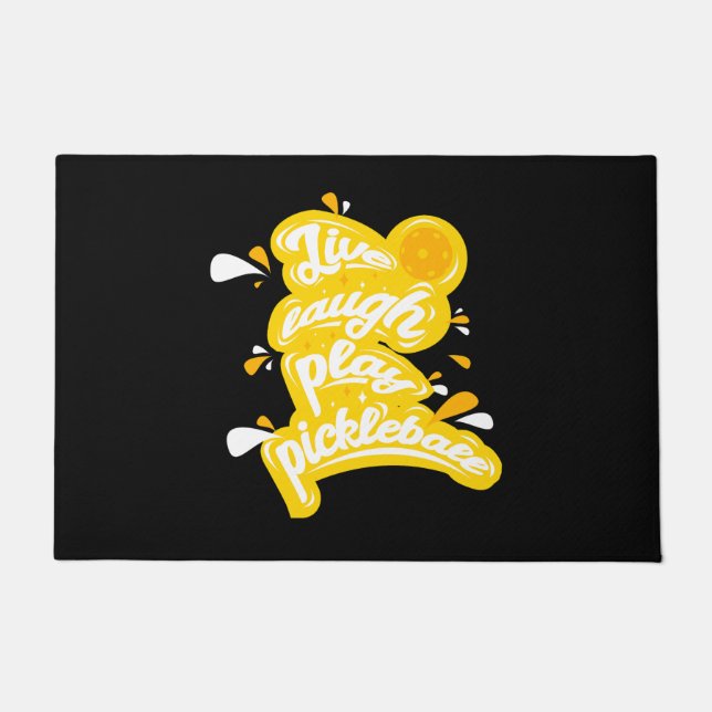Paillasson Pickleball - Rire en direct Jouer Pickleball (Devant)