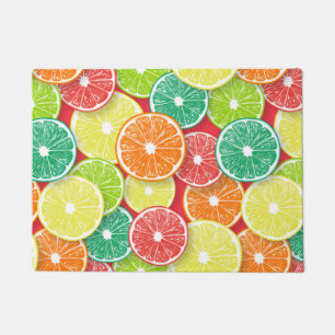 Paillasson Pièces de fruits d'agrumes pop art 2
