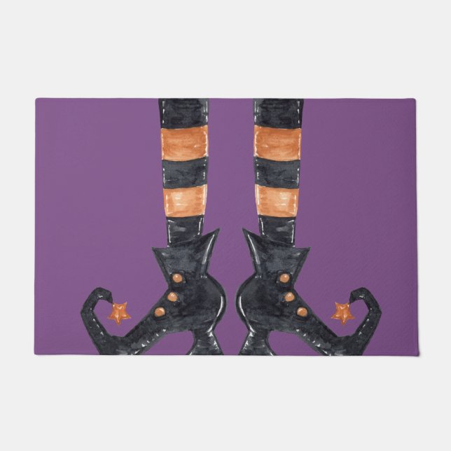 Paillasson Pieds de sorcière d'Halloween (Devant)