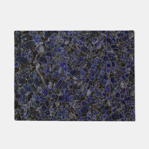 Paillasson Pierres bleu saphir avec brillance