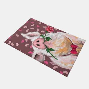 Paillasson Pig de Gentleman - Romantique - Drôle -