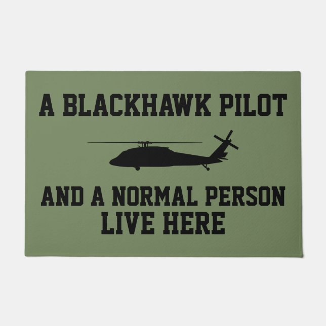 Paillasson Pilote Blackhawk et personne normale (Devant)