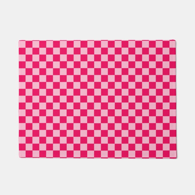 Paillasson Pink Combination Classic Checkerboard par STaylor (Devant)