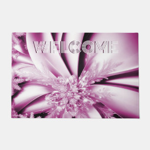 Paillasson Pink Floral Fêtes de Noël mat