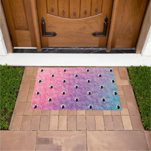 Paillasson Pink Halloween mat par Adiela Akoo