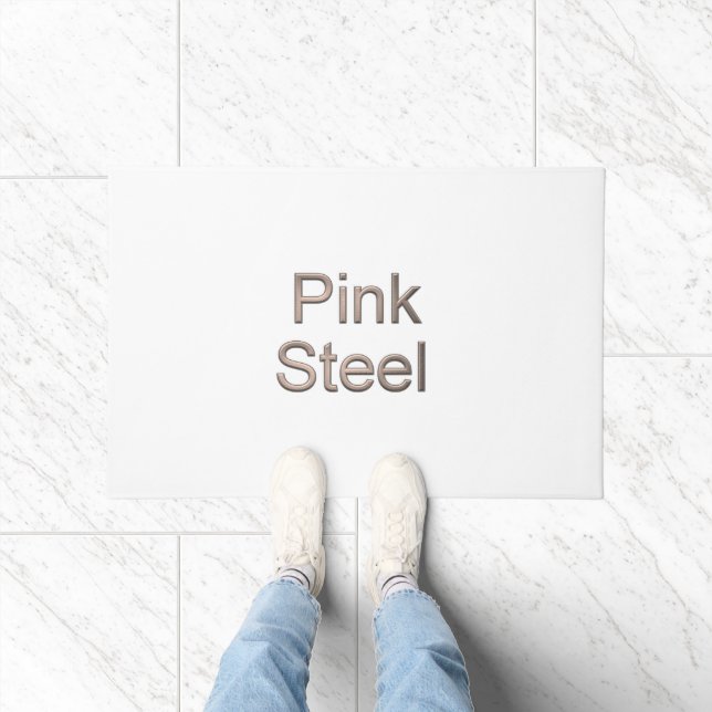 Paillasson Pink Steel nom porte (Intérieur)