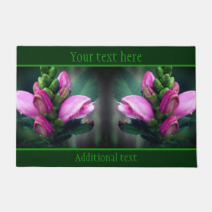 Paillasson Pink Turtlehead Flower Close Up Personnalisé