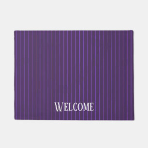 Paillasson Pinstripes pourpres