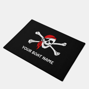 Paillasson Pirate crâne et os tatouage