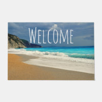 Pittoresque Turquoise Blue Sea Beach Photo Bienven