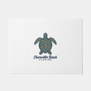 Paillasson Plage de Clearwater Floride Tortue de mer Vector D