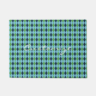 Paillasson Plaid de diamant Rockabilly Thunder_Cove
