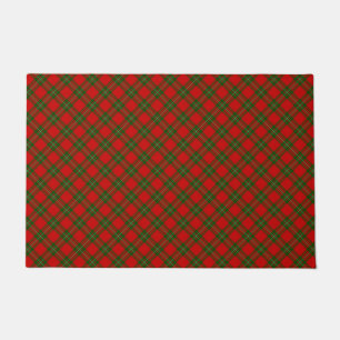 Paillasson Plaque vert rouge de tartan MacGregor