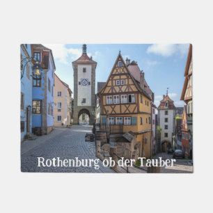 Paillasson Plönlein à Rothenburg ob der Tauber, Allemagne