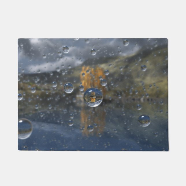 Paillasson Pluie dans le mat de verre (Devant)
