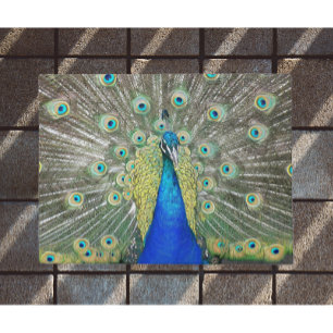 Paillasson Plumage bleu Peacock