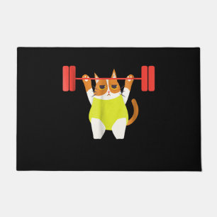 Paillasson Poids du chat Lifting Funny Amoureux des chats ent