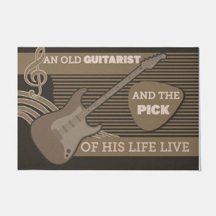 Paillasson Poignée de guitariste, cadeau d'amant aux instrume