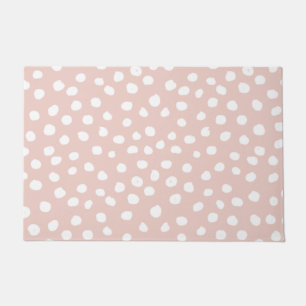 Paillasson Points Posters de animaux Fluds Points Rose Et Bla