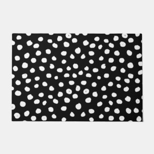 Paillasson Points Preppy - Points Posters de animaux noirs mo