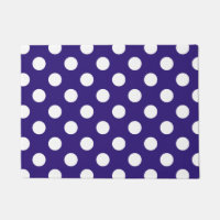 Pois blancs sur bleu foncé